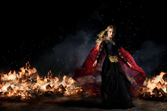 Zealous, from the series Avaritia (2017). Model: Inez Kjellman