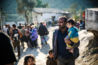 All refugees that come to Europe through Lesbos have to register in one of the two registration camps on the island. Many are confused and uncertain on where they need to go, and the language barriers are enormous.